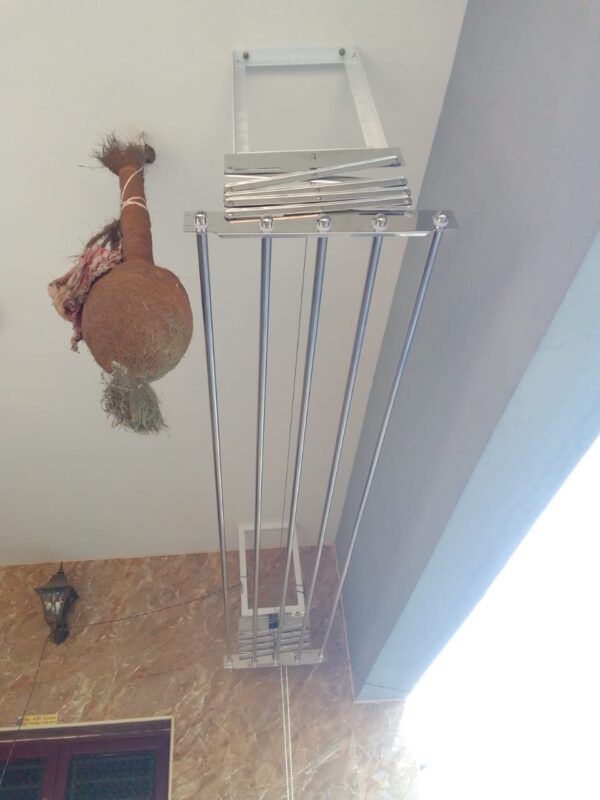 Manual Bead Chain Laundry Rack - Image 5
